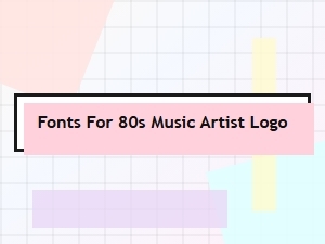 Top Retro Fonts for 80s Music Artist Logos