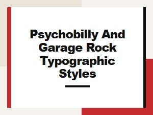 Primal Type: Display Fonts for Psychobilly and Garage Rock