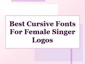 Curated Script Fonts for Female Artist Logos